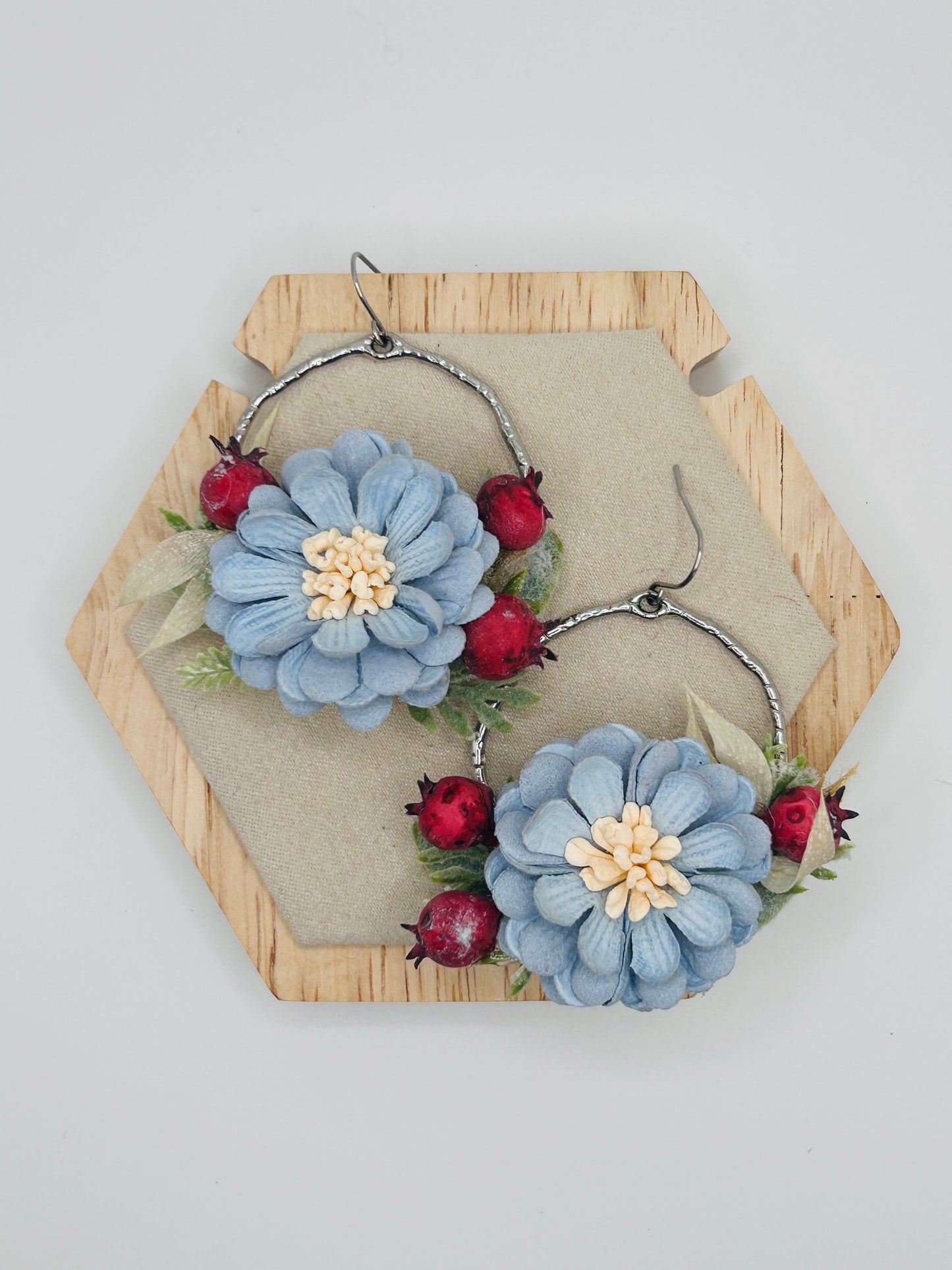 Light blue Botanical Arrangement