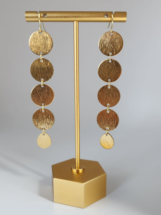 Five-Tier Brushed Brass
