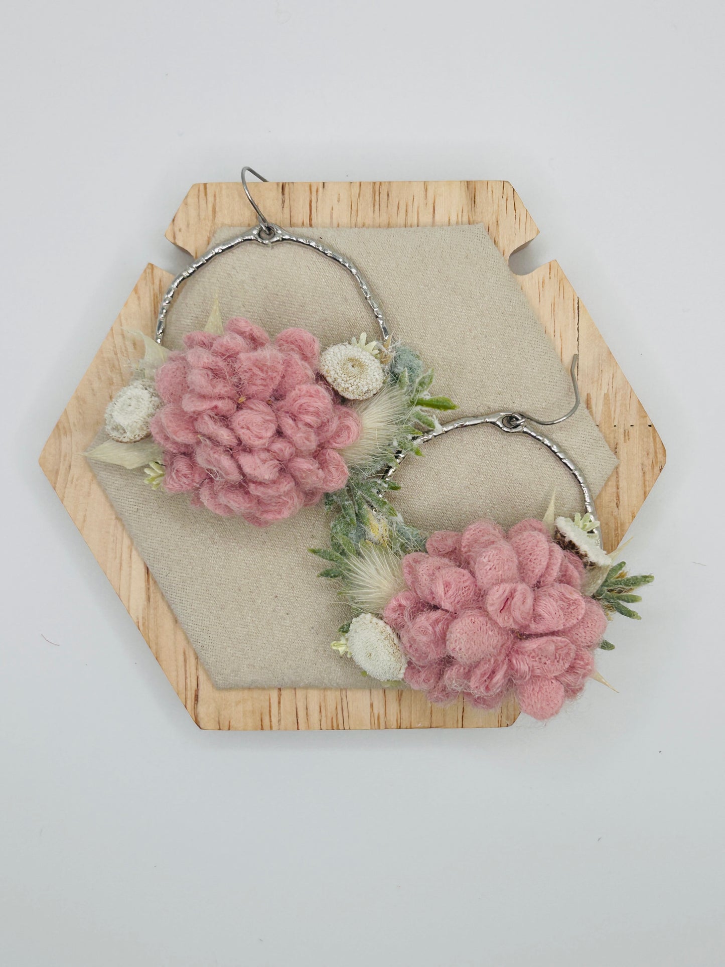 Dusty Rose Botanical Earring