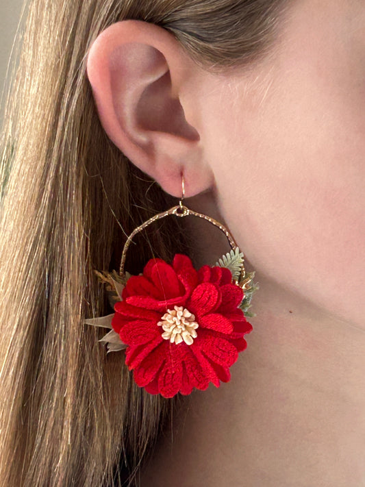 Cherry Red Botanical Arrangement