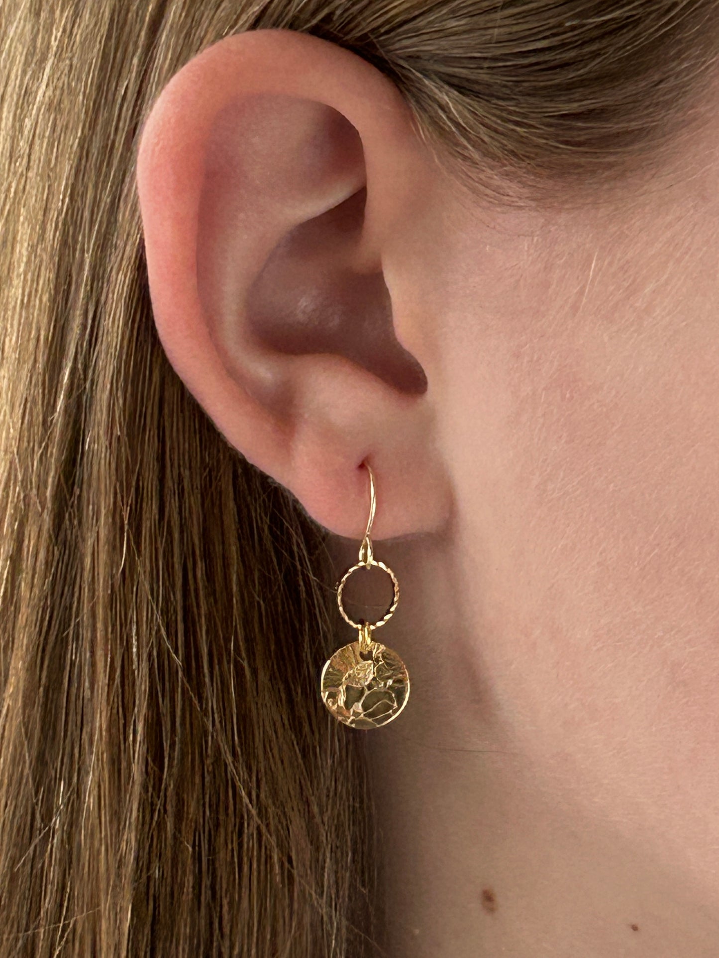 Stamped Gold Circle