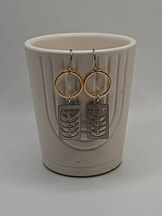 Scandinavian Flower Earrings